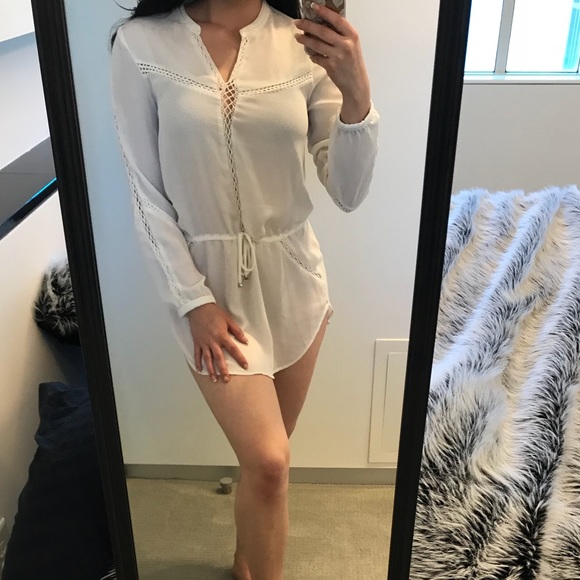 Celeb glam Lilly ghalichi white shirt dress - Picture 5 of 8